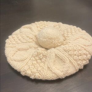 Vintage Handcrafted Knit Beret Tam Cap Hat Winter
